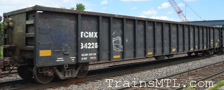 Car/wagon TCMX34228 right side / coté droit